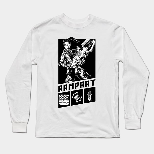 Rampart Long Sleeve T-Shirt by Peolink